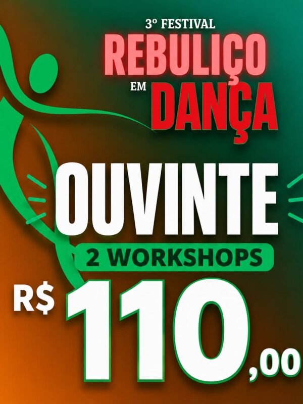 Ingresso Ouvinte para 2 Workshops