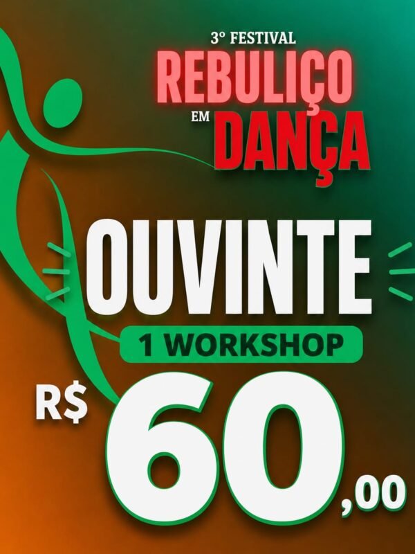 Ingresso Ouvinte para 1 Workshop